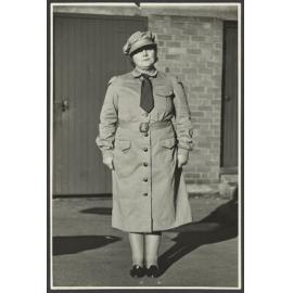 Mabel Howard wearing Women's Auxiliary Army Corps uniform