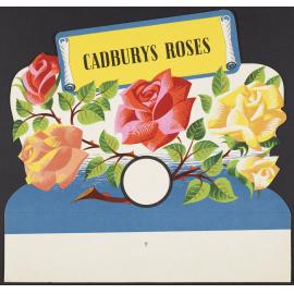 Cadburys Roses point-of-sale card