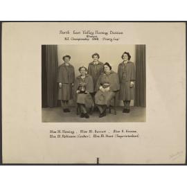 'North East Valley Nursing Division Winners N.Z. Championship 1948. (Priory Cup)'