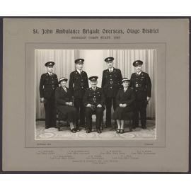 'St John Ambulance Brigade Overseas, Otago District, Dunedin Corps Staff'
