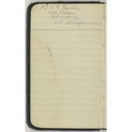 World War I diary of Thomas Gerald Paulin