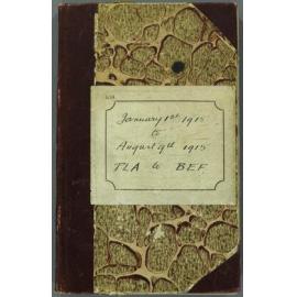 World War I diary of Edward Fletcher Roberts