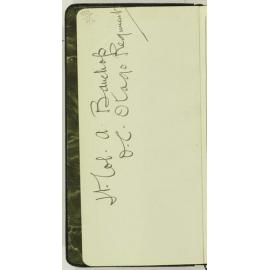 World War I diary of Arthur Bauchop