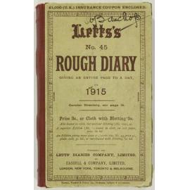 World War I diary of Arthur Bauchop
