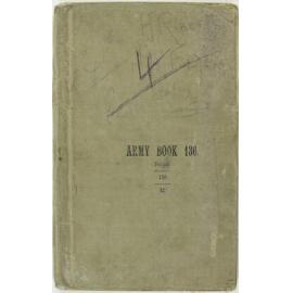 World War I diary of Fitzclarence John Roberts, titled 'Notebook IV'