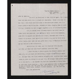 Letter, 5 May [1952], from Mrs John Mackenzie, to Herries Beattie