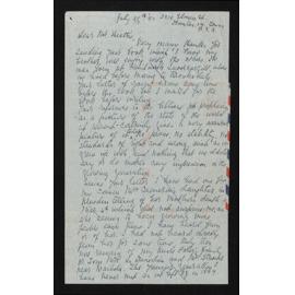 Letter, 25 July 1951, from Florence Black, to Herries Beattie
