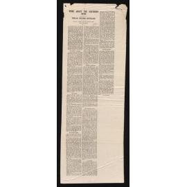 Article written for the Southland Times, 1939, entitled 'More about the Southern Runs' by Herries Beattie regarding the Venlaw Station