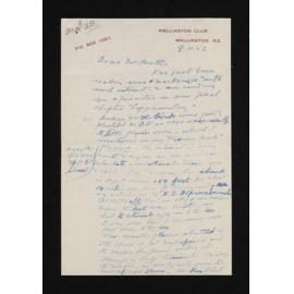 Letter, 9 November 1952, from Arthur Paul Harper, to Herries Beattie