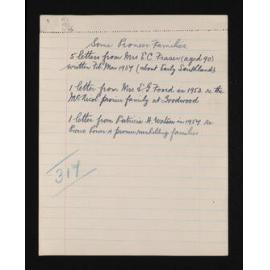 List of letters in folder