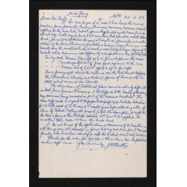 Copy of letter, 20 February 1950, from Herries Beattie, to Roger Duff
