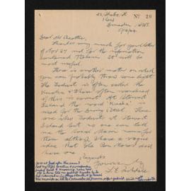 Letter, 5 December 1944, from  L.E. Richdale, to Herries Beattie