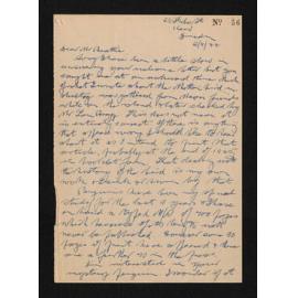 Letter, 2 November 1944, from L.E. Richdale, to Herries Beattie