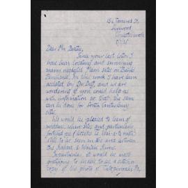 Letter, 8 July 1958, from Anthony Fomison, to Herries Beattie