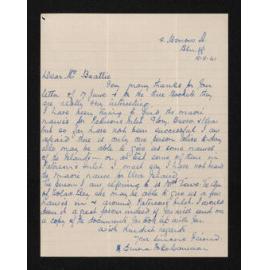 Letter, 18 August 1941, from Eruera Poko Cameron, to Herries Beattie