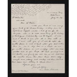 Letter, 25 July 1939, from Stella Rakiraki, to Herries Beattie