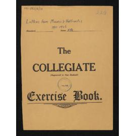 Cover page of letters in folder