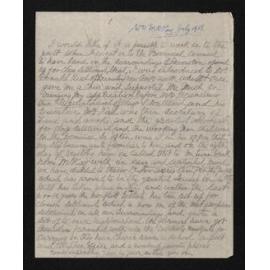 Letter, [July 1918], from William McKay, to Herries Beattie