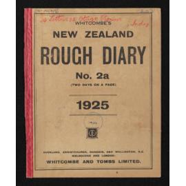 Cover and list of letters in folder