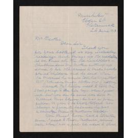 Letter, 24 June 1913, from Charlotte Stobo, to Herries Beattie
