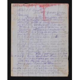 Letter, [1911], from Thomas A. Dawson, to J.C. Brown