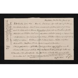Letter, 8 June 1911, from Taylor White, to Herries Beattie