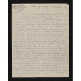 Letter, 1 August 1911, from W.S. Young, to Herries Beattie