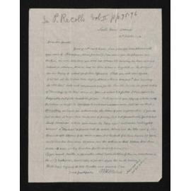 Letter and text copied from Cyclopedia of New Zealand, 14 October 1910, from W.H.S. Roberts, to Herries Beattie