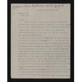Letter, 6 May 1910, from Nath. Chalmers, to Herries Beattie