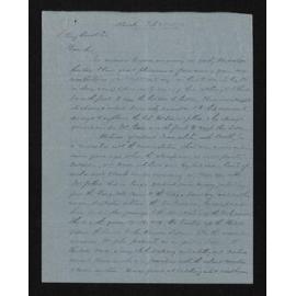 Letter, 25 February 1911, from W. S. Young, to S. Percy Smith