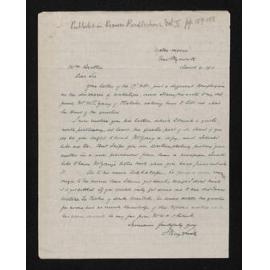 Letter, 4 March 1911, from S. Percy Smith, to Herries Beattie