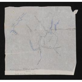 Letter, 2 March 1911, from W.S. Young, to Mr. Smith with sketch map and annotation by Smith to Herries Beattie