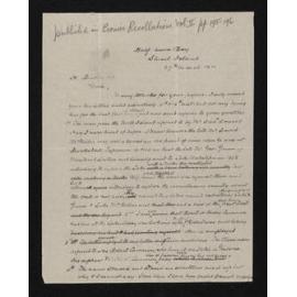 Letter, 27 March 1911, from D. A. Cameron, to Herries Beattie