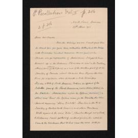 Letter, 25 April 1911, from W.H.S. Roberts, to Herries Beattie