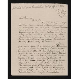 Letter, 6 May 1911, from Andrew Aitken, to Herries Beattie