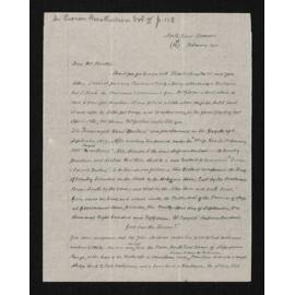 Letter, 10 February 1911, from W.H.S. Roberts, to Herries Beattie
