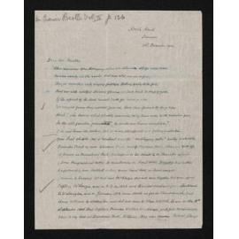 Letter, 26 December 1910, from W.H.S. Roberts, to Herries Beattie