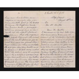Letter, 13 August 1909, from James Wybrow, to Herries Beattie