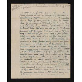 Manuscript, n.d., attributed to Thomas MacGibbon