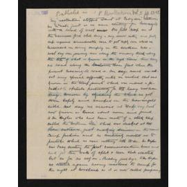 Manuscript, 29 July 1909, by Thomas MacGibbon