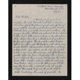 Letter, 3 June 1945, from Wiremu Teira, to Waitaha [Herries Beattie]