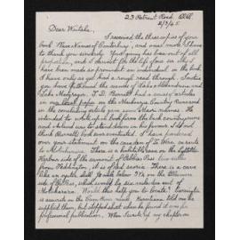 Letter, 2 March 1945, from Wiremu Teira, to Waitaha [Herries Beattie]