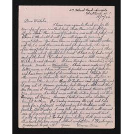 Letter, 18 October 1944, from Wiremu Teira, to Waitaha [Herries Beattie]