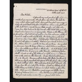 Letter, 24 October 1943, from Wiremu Teira, to Waitaha [Herries Beattie]