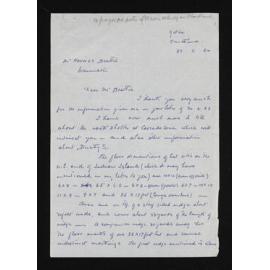 Letter, 25 May 1964, from Kenneth R. Sutherland, to Herries Beattie