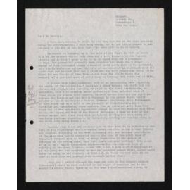 Letter, 30 May 1964, from Osborne Ashley, to Herries Beattie