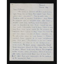 Letter, 20 November 1949, from Margaret S. Shaw, to Herries Beattie