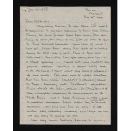 Letter, 23 November 1947, from Margaret S. Shaw, to Herries Beattie