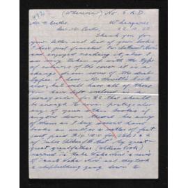 Letter, 22 October 1962, from Joseph C. Nicholson, to Herries Beattie