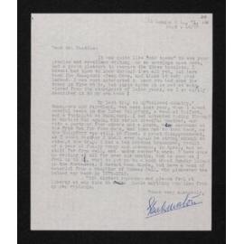 Letter, 14 September 1955, from Elsie K. Morton, to Herries Beattie